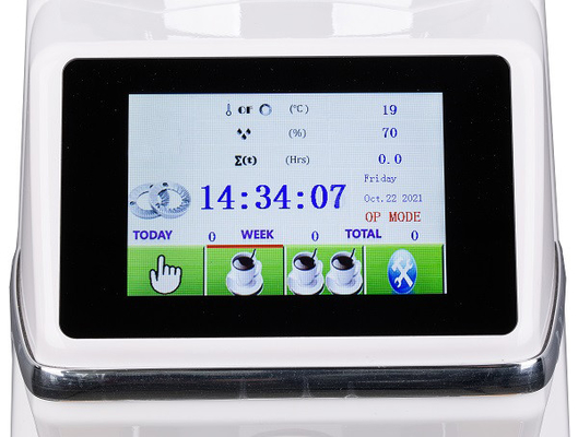 مطحنة قهوة إيطالية احترافية تعمل باللمس بشاشة LCD تعمل باللمس