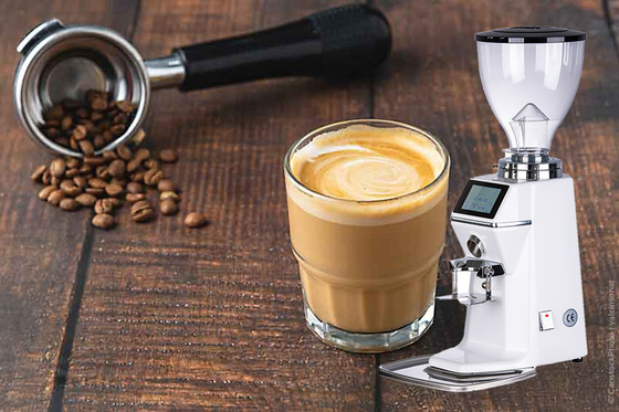 طاحونة إسبريسو ذات طاقة عالية 370 واط مع حاوية مسحوق القهوة